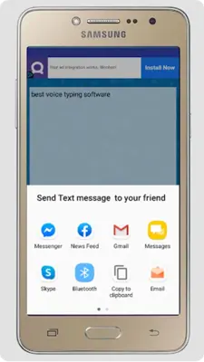Voice Typing android App screenshot 0